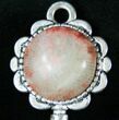 Fossil Red Horn Coral Pendant - Utah #14871-1